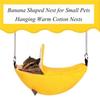 New Soft and plush, cozy and comfortable Banana Hammock Cage House Nest for Small Pets - Adorable, inviting space for cuddling w