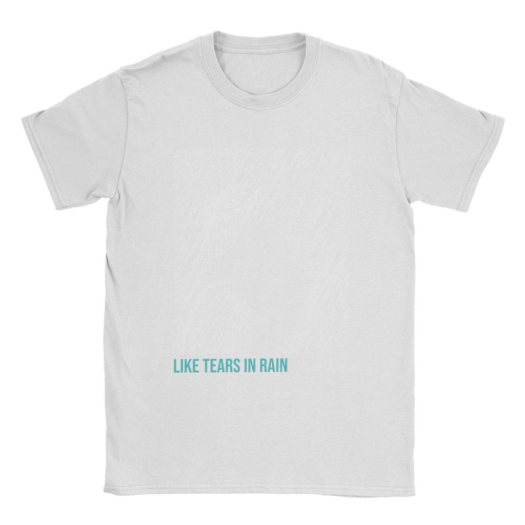 Blades Runners Like Tears In Rain T-Shirts für Herren Baumwolle Vintage T-Shirts Rundhalsausschnitt 2049 Y2k Harajuku T-Shirt Kurzarm Neu