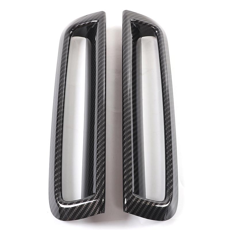 For BMW 4 Series F26 G26 2026 2026 2026 Real Carbon Fiber Car Front Fog Light Frame Cover Decorative Sticker Auto Accessories