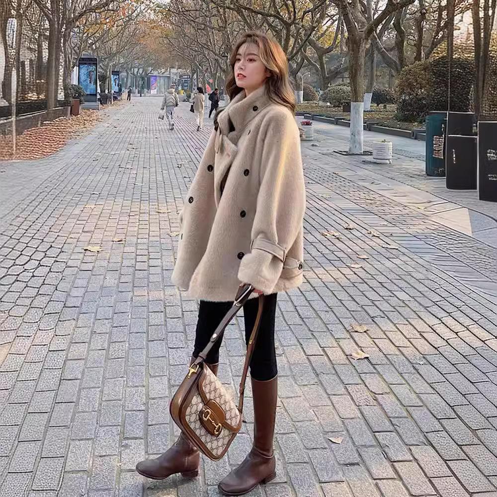 Lamb Fur Coat Women's Winter New Imitation Mink Velvet Coat Thickened Fur Integrated Plush Top