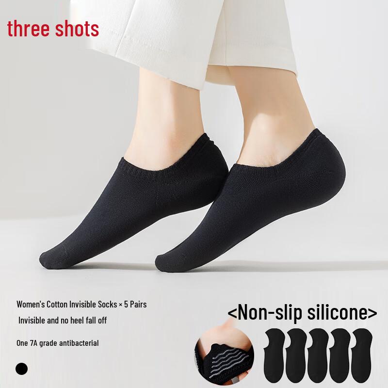 Sanqiang Women s 100% Cotton Invisible Ankle Socks One Size