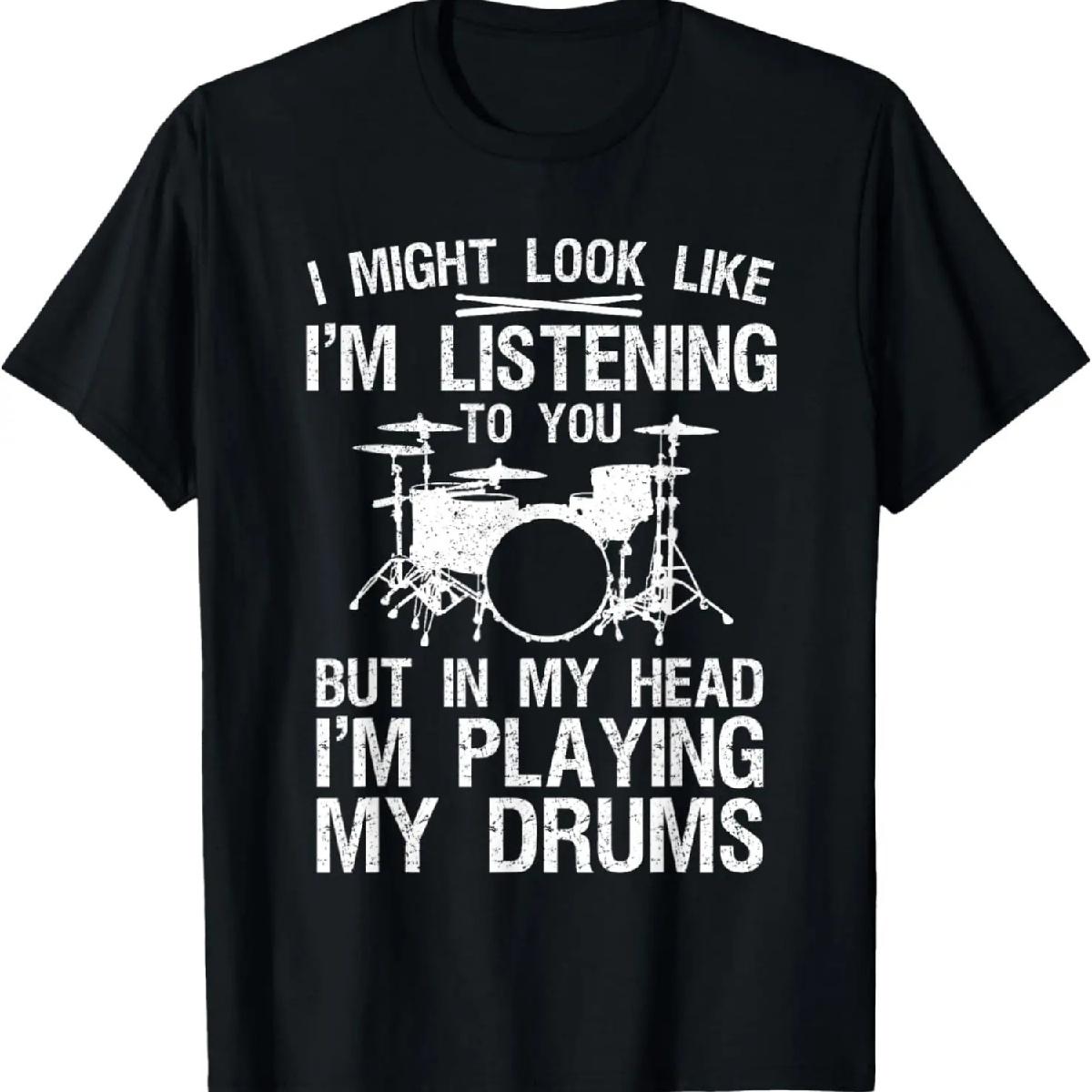 

Funny Drummer Design For Men Women Drumline Drumming Drummer T-Shirt XXXXXL чорний