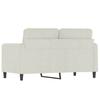 Vidaxl Sofa 2-Osobowa, Kremowy, 120 Cm, Tapicerowana Aksamitem