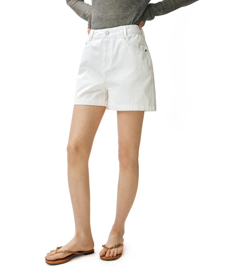 Deketeuumeon Signature Denim Shorts Dcwpt007Ivory