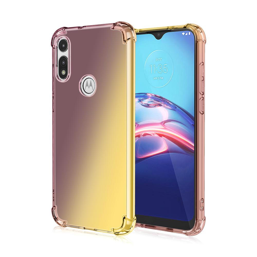 Klare, süße Handyhülle mit Farbverlauf, schlanke, kratzfeste, flexible TPU-Abdeckung, stoßfeste Schutzhülle für Moto E30 G Play Stylus 5G 2024 Power Plus E13