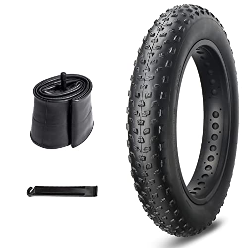 MOHEGIA 26x4.0" Fat Tire Set - Foldable Replacement MTB Bicycle Tire, Tube, and Tire Levers - Suitable for Snow, Mountain, Electric Bikes, and Tricycl
