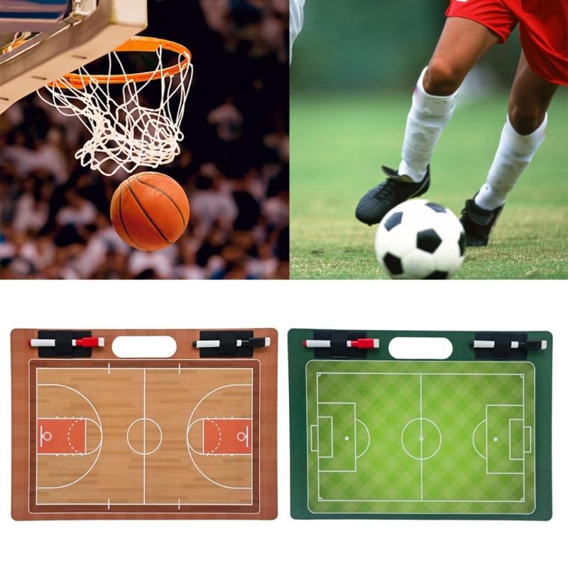 Tactic Board Dry Erases Board Football Coaching Board for Coaches with 2 Markers