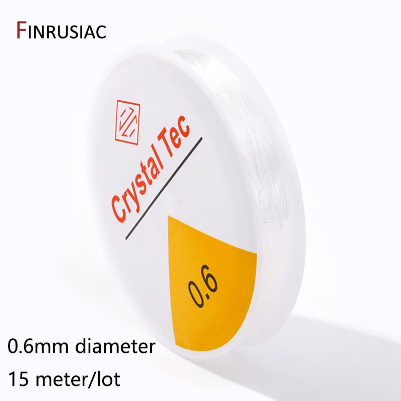 0.4-1.0mm Elastic Cord String Transparent Crystal Elastic Line For Jewelry Making,DIY Bracelet Necklace Beaded Accessories