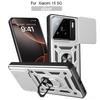 Military Grade Magnetic Ring Holder Shockproof Armor Design Case For Xiaomi 15T Pro Slide Camera Anti-Fall Full Protective Cover