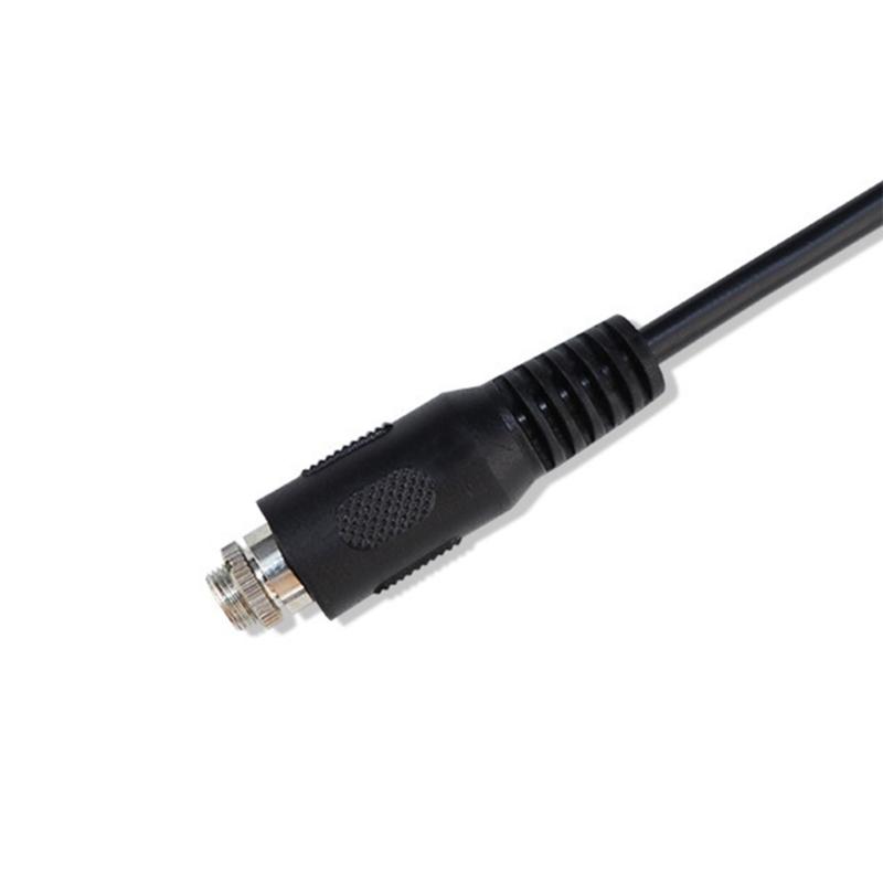 3.5mm Locking Screw Female To Female Stereo Audios Adapters Cable Secure Connection PVC Housing 20cm