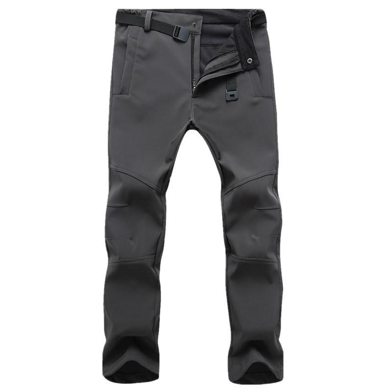 Men Women Softshell Cycling Pants Windproof Waterproof Fleece Lined Thermal Trousers Bike Commute Hiking Outdoor