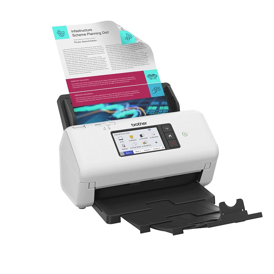 Brother ADS-4700W duplex document scanner 600x600 DPI beige