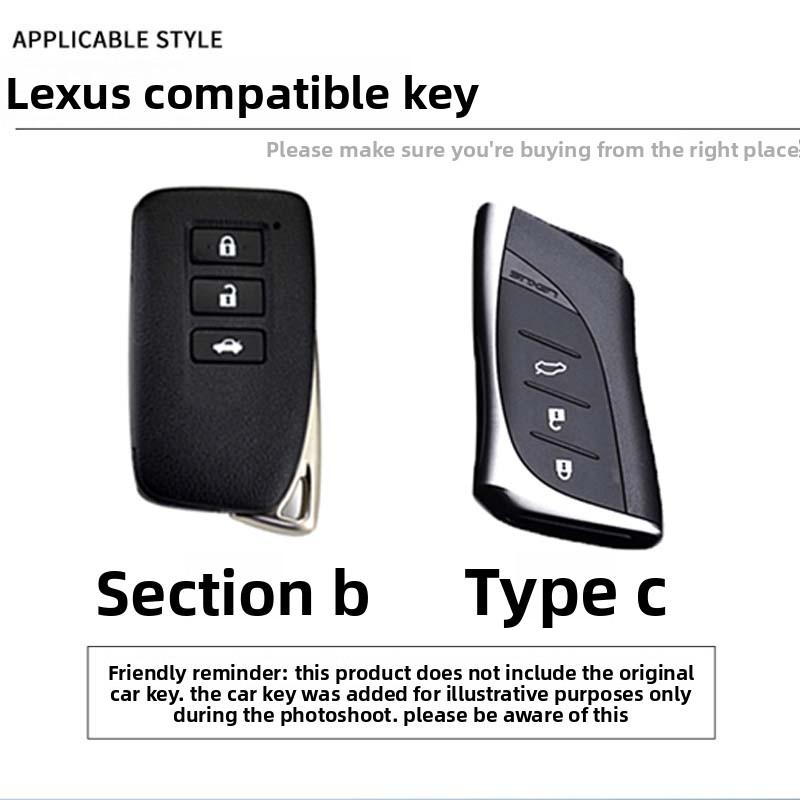 Autoschlüsselgehäuseabdeckung für Lexus RX350 NX300 Es300h Rx450h GS300 GX470 IS250 ES350 LX570 GX460 Nx300h Is300h Shell Fob Halter