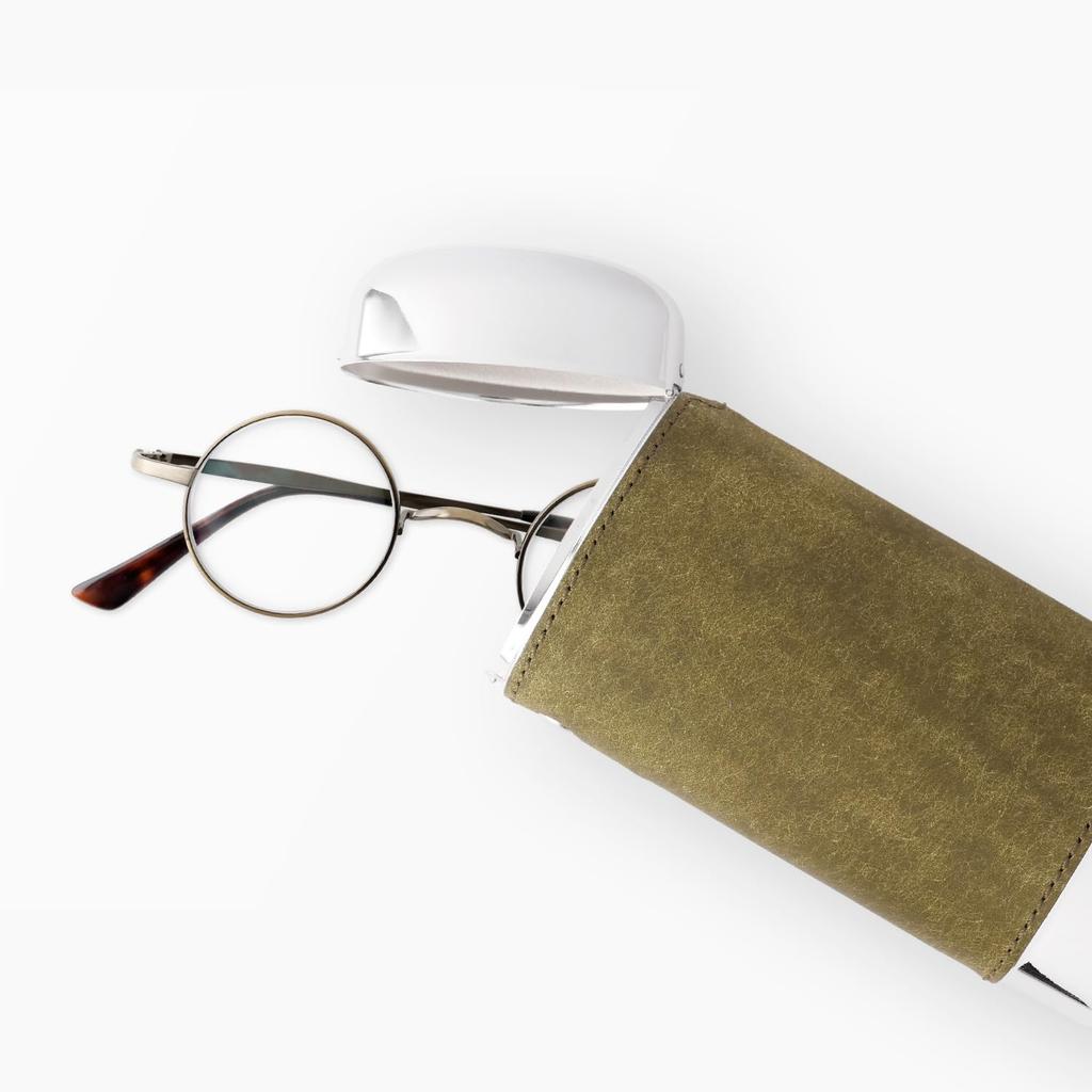 Eyeglass Case Oval Glasses Case One Slip-On (PB IPV-5401, Navy, Size)
