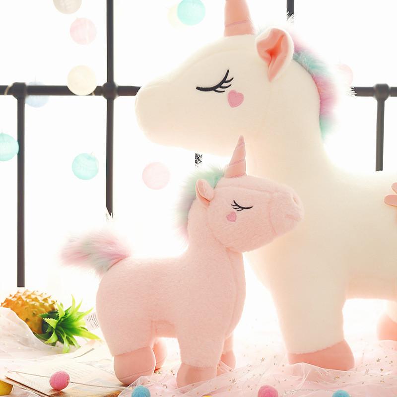 Toy Plush Unicorn Stuffed Animal Doll Bedroom Decoration Kids Gift Birthday