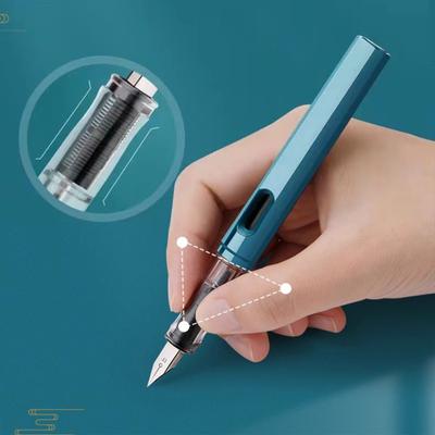 China National Style Fountain Pen Ink Capsule Replaceable Vintage Pen Student Smooth Writing Pen Stationery