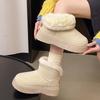 Fluffy Fur Winter Boots for Women Non Slip Plush Snow Boots Thick Bottom Warm Cotton Shoes Woman Platform Ankle Botas Mujer 2025