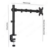 Dual Monitor Desk Mount Adjustable Dual Monitor Arm for 2 Computer Screens In 32'' Heavy Duty Dual Monitor Stand for Desk 17lbs
