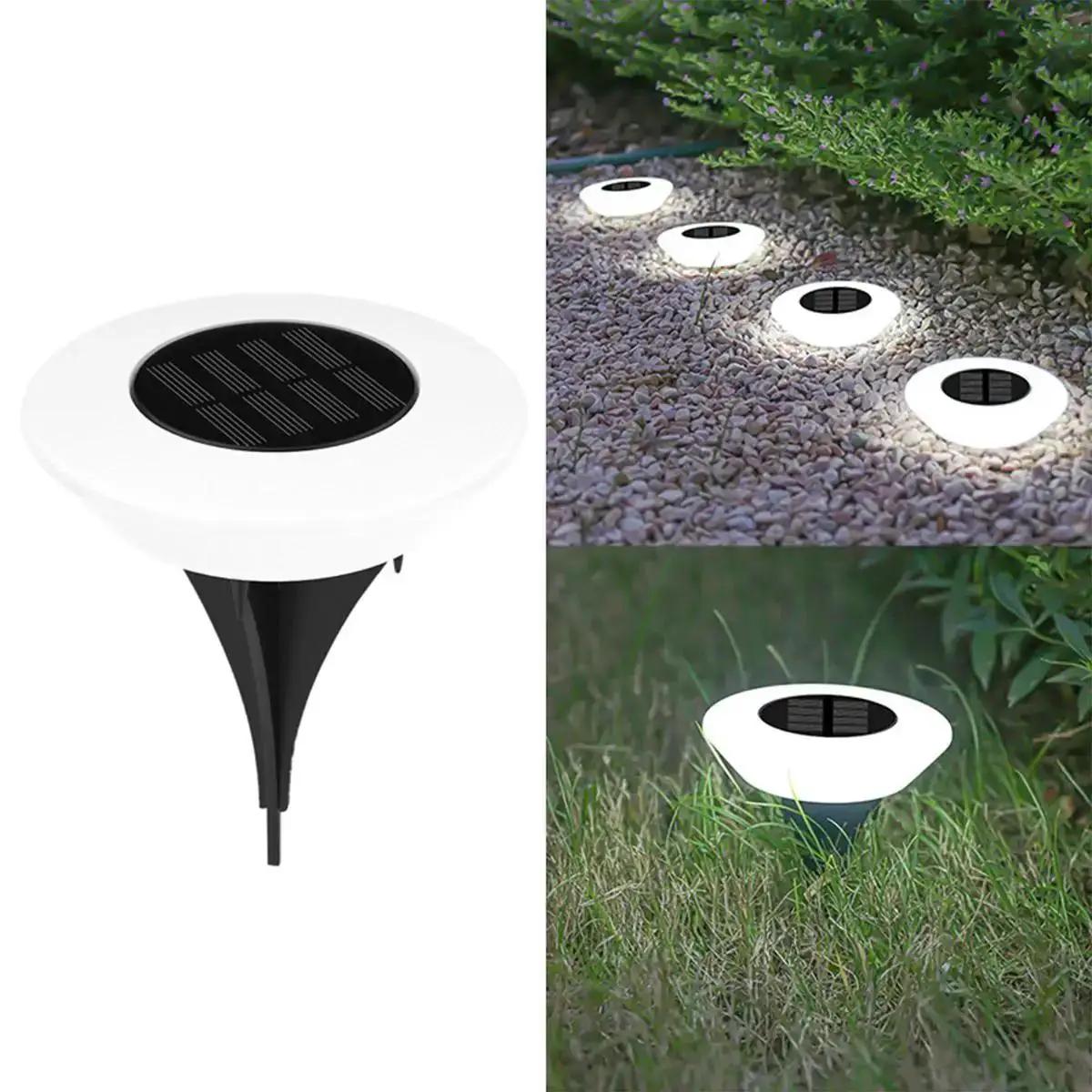 

Solar Ground Light Lamp Outdoor Rechargeable Led Waterproof Park Landscape Floor Garden Lamps Decorative Powered Decoration Lawn