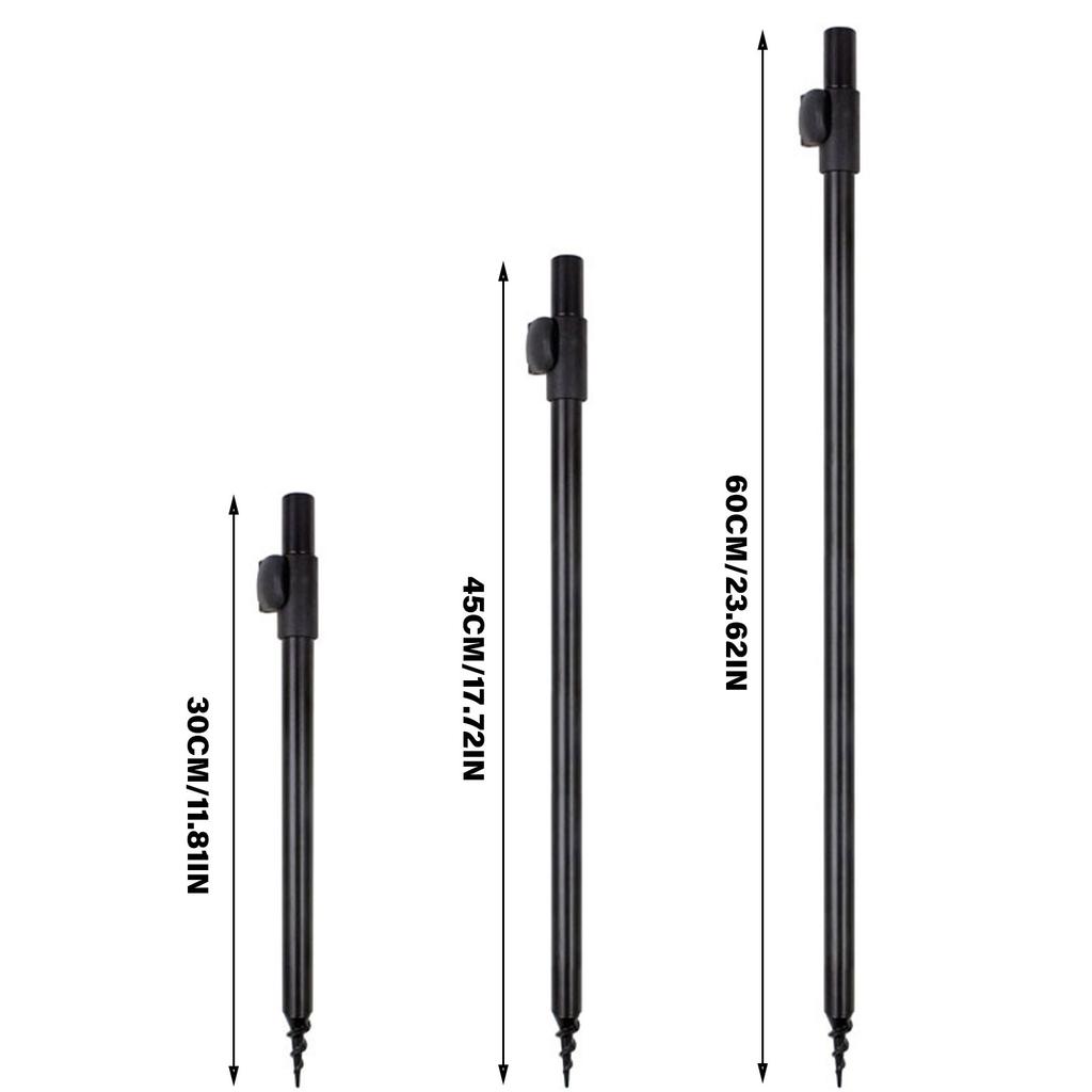 Adjustable Fishing Banks Stick Fishing Rod Pods Rest Height Adjustable Fishing Bankstick Poles Rest for Bites Alarm