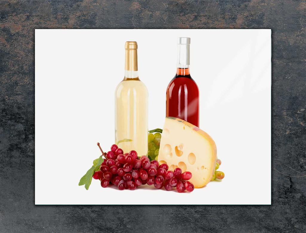 PLACA PROTECTORA DE CRISTAL PARA COCINA 70x52 VINO