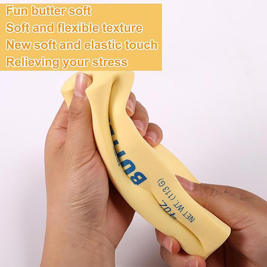 Butter Stick Pinching Slow Rebound Toy, Office Stress Reliever