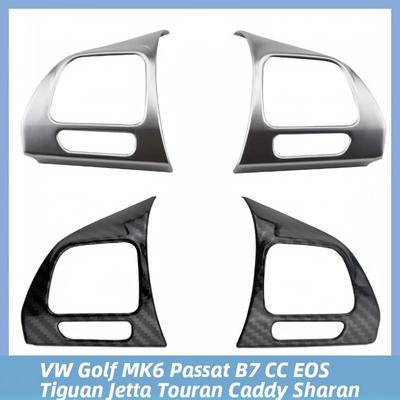 Auto Lenkrad Panel Trim Abdeckung Für VW Golf MK6 Passat B7 CC EOS TIGUAN Jetta Touran Sharan Caddy Aufkleber form Garnieren
