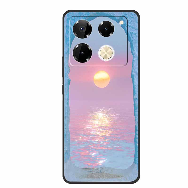 For Infinix Note 40 Pro 5G Case TPU Soft Silicone Cover Phone Cases for Infinix Note 40 40pro 4G Flowers Lovely Coque Fundas