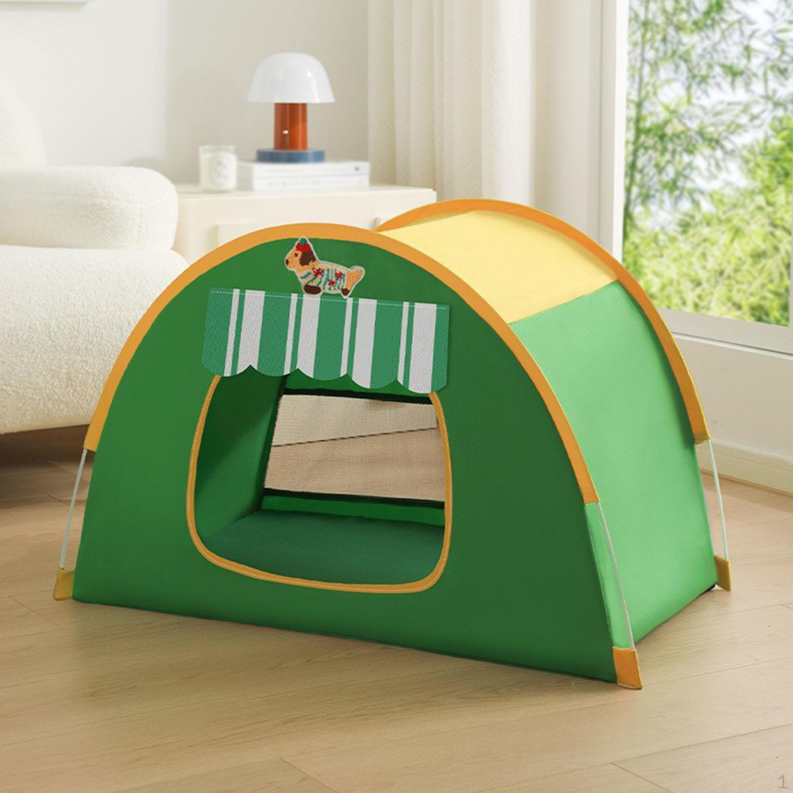 

Палатка-домик для кошки, кровать, складная, портативная, милая, для сна питомца, для дома, для собаки, для котенка, щенка M зелёный