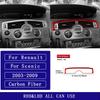 For Renault Scenic 2003-2009 Carbon Fiber Central Air Conditioning Vent Panel Cover Car Accessories Interior Decorative Stickers