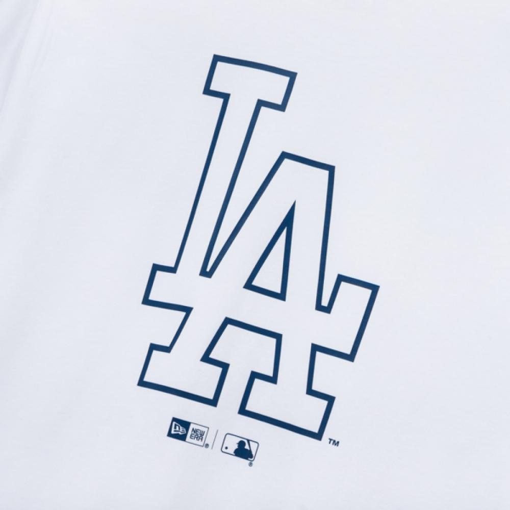 New Era Mlb La Dodgers Line Logo T shirT whiTe 14536490