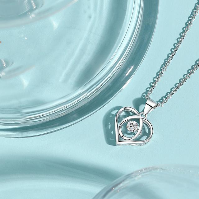 Collier en métal tendance avec cœur pour femme, jolie fille, ras du cou en cristal de zircon, cadeau de mariage, chaîne de clavicule