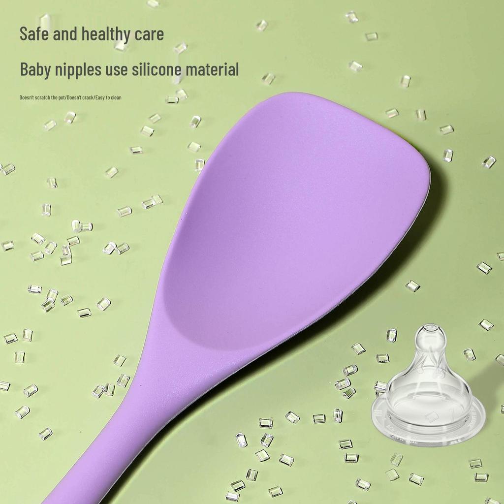 Silicone Full-Wrap Flat Head Spatula for Baking, Mixing, and Salad Serving.