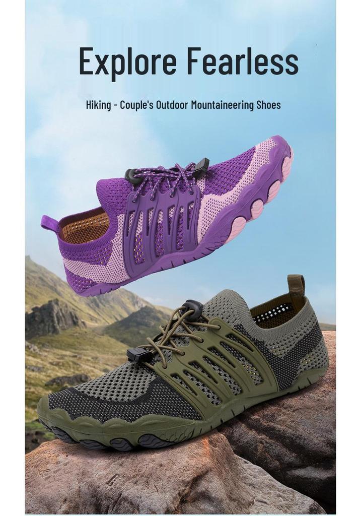 Summer Rock Climbing and Water Sports Shoes – Five-Finger Design for Outdoor Adventures
