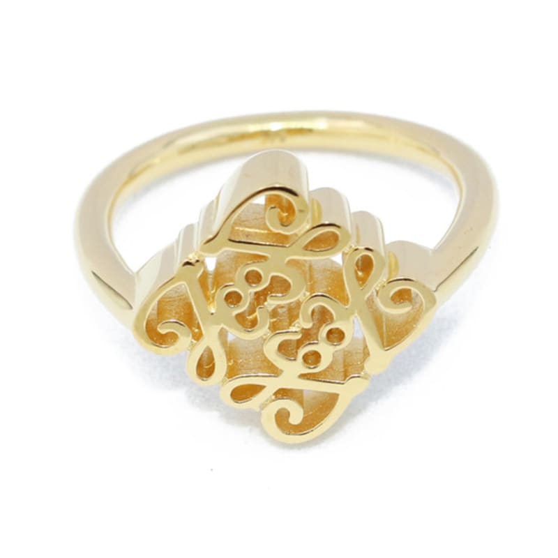 JewelCOUNTY Klassischer Anagramm-Ring[92.5Silber]