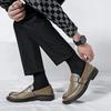 3050 casual leather shoes men's new business dress shoes genuine leather one-pedal men's shoes