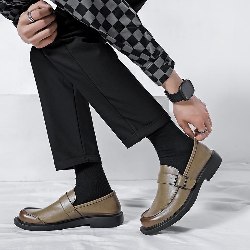 3050 casual leather shoes men's new business dress shoes genuine leather one-pedal men's shoes