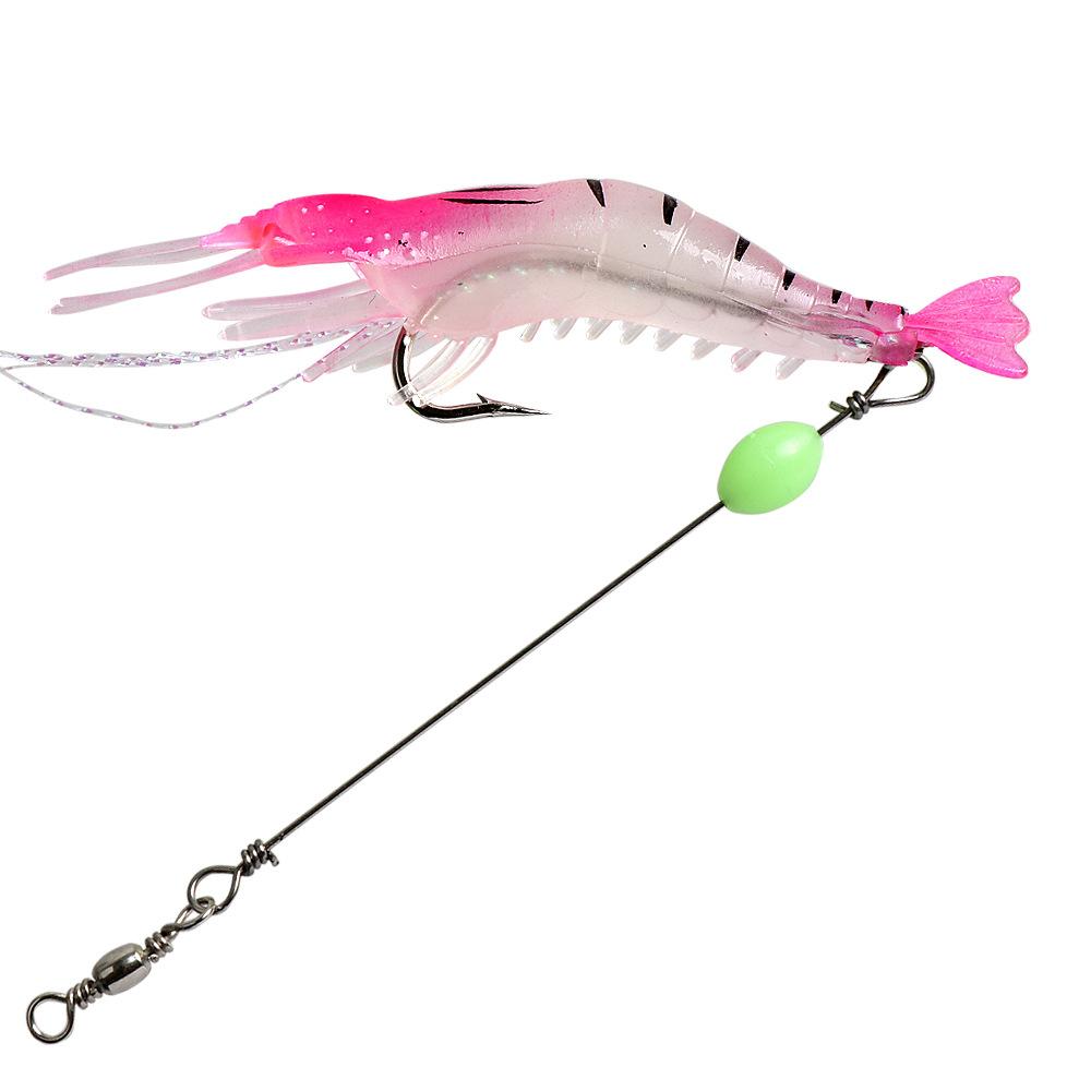 Lure Special Bionic Bait Luminous Shrimp9cm6gUniversal Fishing Lure Set with Hook for Bass, Snakehead, and Sunfish