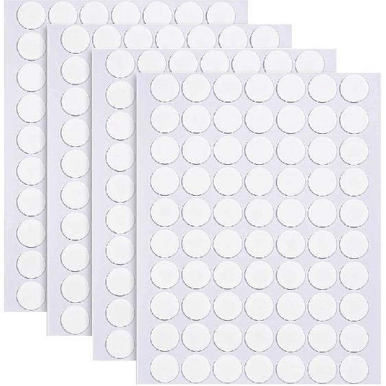 20mm Double Sided Sticky Dots Removable Adhesive Putty No Traces Clear Sticky Tack Waterproof Stickers for Wall Metal Glass Ceramic Wood (280PCS)