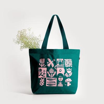 Large Tote Bag for Women with Zip, Stylish Cotton Handbags, Canvas Tote Bags for College