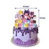 34 Pcs Aphmau Plushies Cat Party Supplies Include Cake Topper Banner Balloons