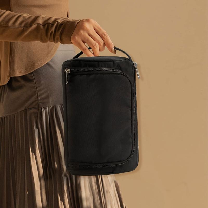 Large Capacity Cosmetic Bag Toiletry Bag Travel Makeup Bag PU Leather Cosmetic Organizer Wash Bag for Women and Girls
