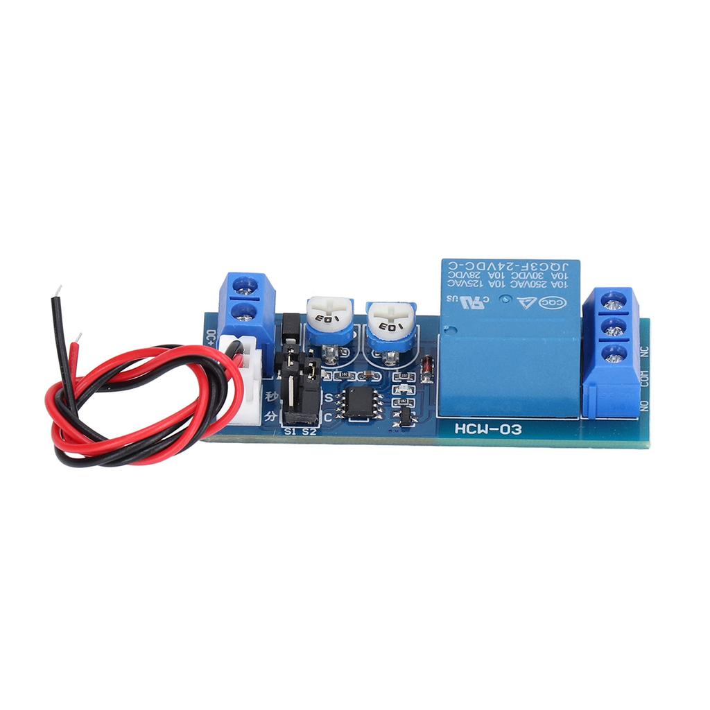 Relay Module Adjustable Time Delay Board Infinite Cycling Single Timing Modes for Control24V