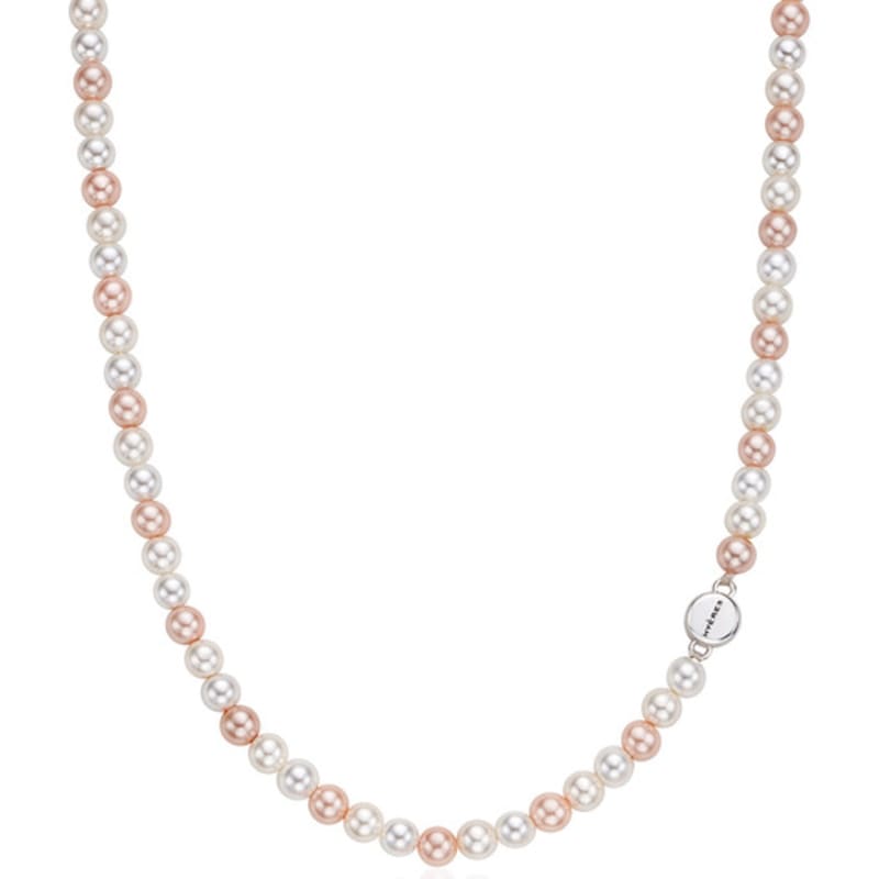 

by hyeres Macaroon blossom pearl necklace 4mm (Silver) BH7N4A725WB400 single type