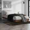 Bed Frame Without Mattress Brown Oak Look 90 X 200 Cm Wood Based Material
