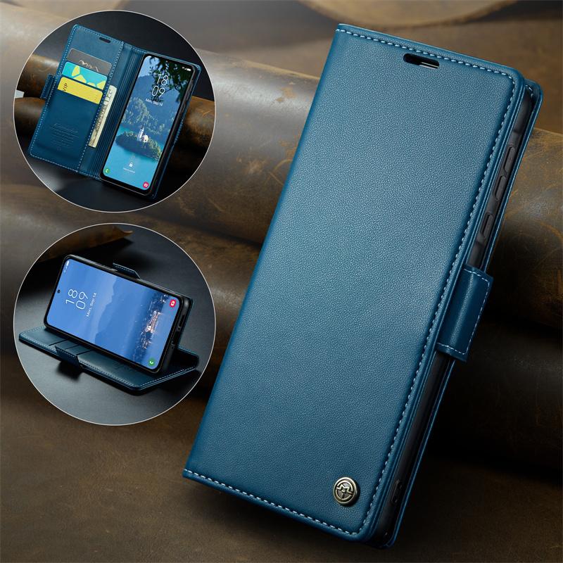 CaseMe Flip Leather Phone Case for Samsung Galaxy A57 5G A37 A17 A07 A56 A36 A26 A16 A55 A35 A25 A15 A54 A34 A24 A14 A73 A53 A13 A52 Wallet Card Cover