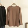 Oversize Sweatshirt for Women Loose Round Neck Casual Pullover Long Sleeve Stretch Top Sweatshirt