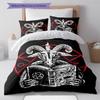 Baphomet Pattern Bedding,Quilt Set Quilt Cover Pillowcase Home Birthday Gift (1 * Duvet Cover + 2 * Pillowcase, Without Core)