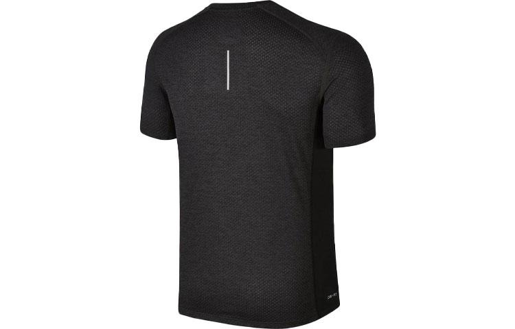 Nike T Shirts Men's Black Brown Crew Neck Moderate Straight Fit 834241-014