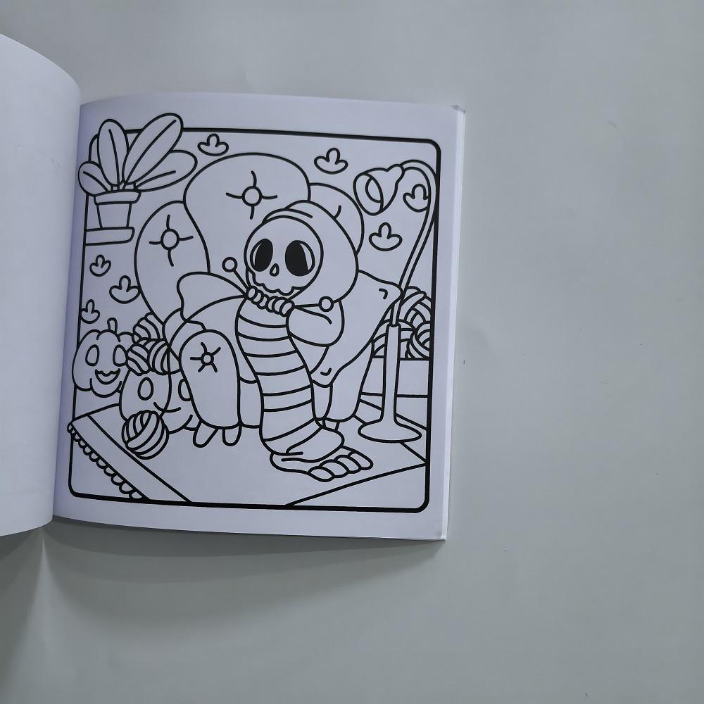 Halloween Adult Coloring Book - Spooky Times Stress Relief Drawing Book with Cute Designs, Perfect Gift for Birthday